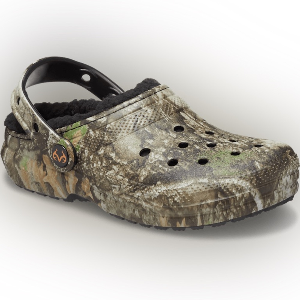 Crocs Kids’ Realtree APX® Lined Classic Clog Sandals | J4 |‎ Multi | NO BOX